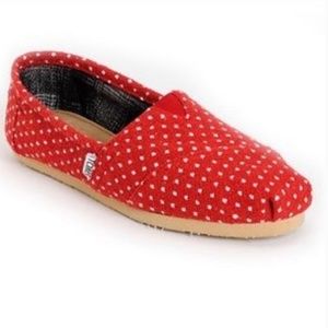 Red polka dot Toms